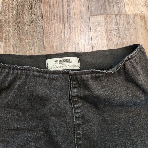 Rock & Roll Denim Bargain Bell Pull On Flare - Picture 3 of 5